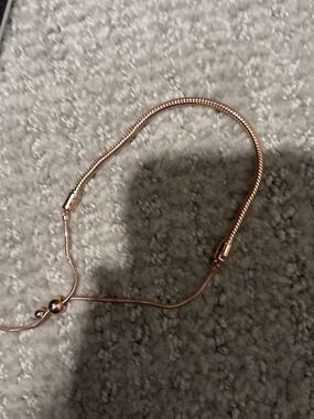 Pandora Rose Gold Adjustable Slider Bracelet